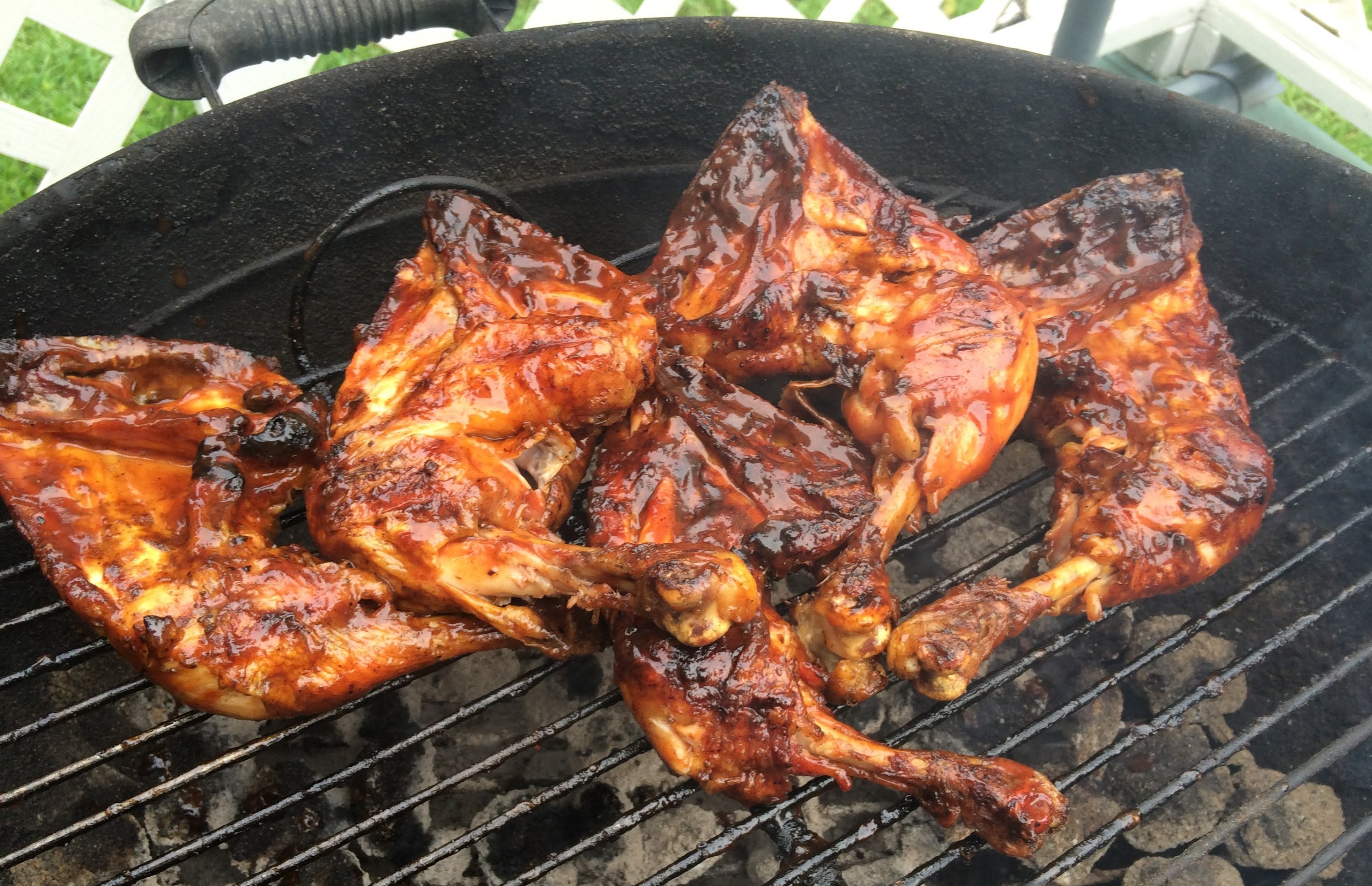 Grilling BBQ Chicken Leg Quarters I Love Grill